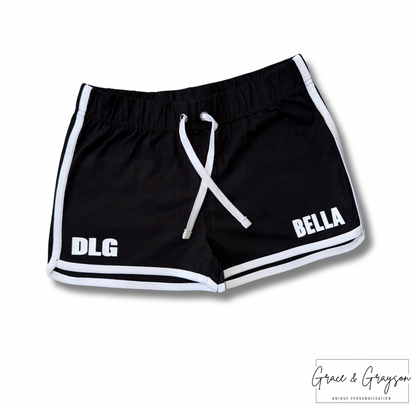 DLG Black/White Retro Shorts