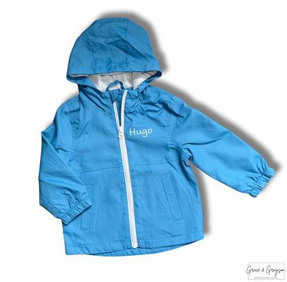 Personalised Blue Rain Coat