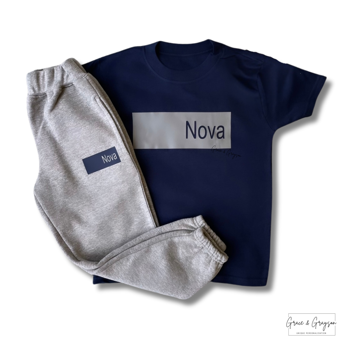 Name Bar T-Shirt & Joggers