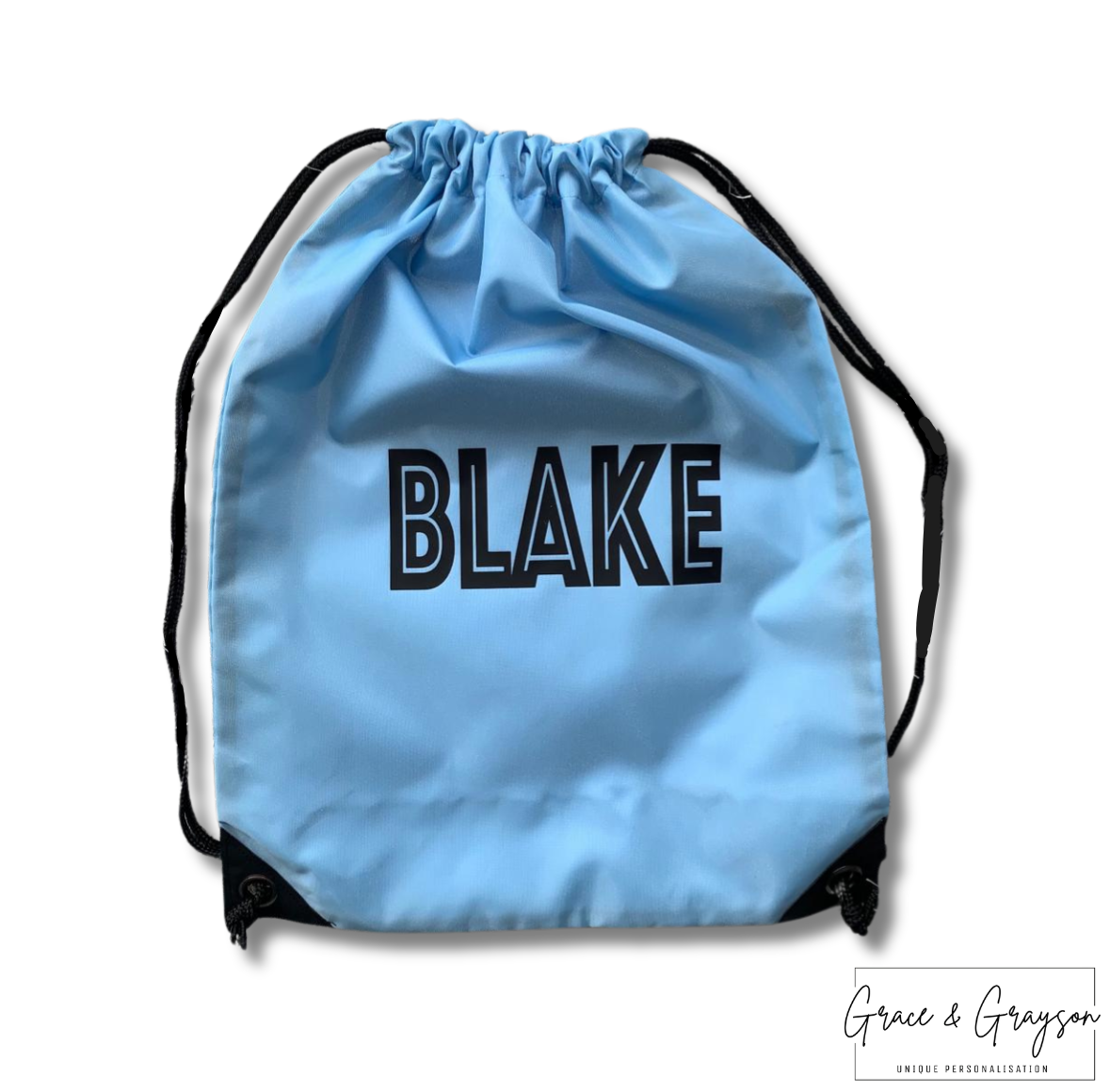 Kids Personalised Blue Sports Bag