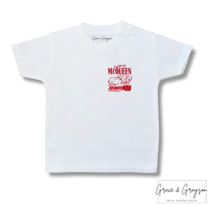 Kids Personalised Classic Lighning Mcqueen 95 T-Shirt