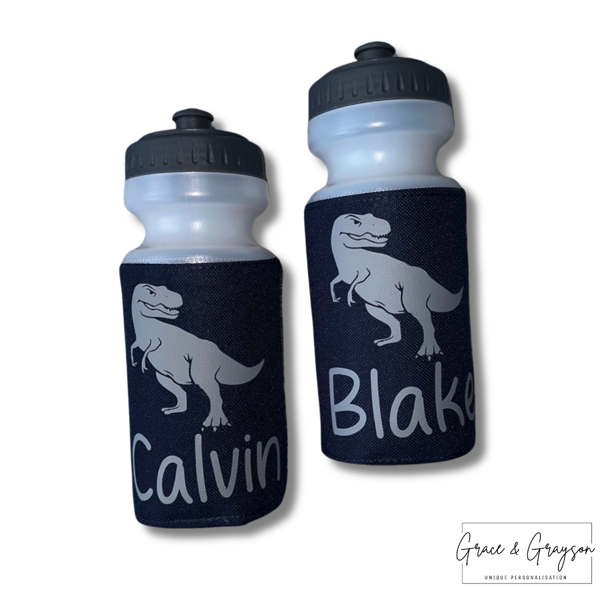 Kids Personalised Dinosaur Sports Bottle