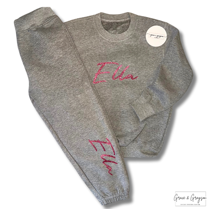 Kids Personalised Grey Tracksuit
