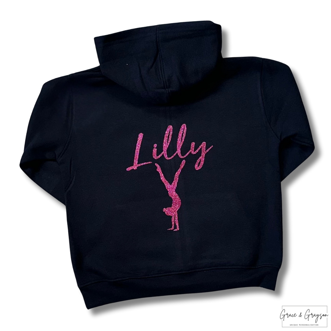 Kids Personalised Gymnastic Hoodie