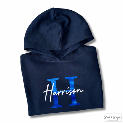 Kids Personalised Name & Initial Hoodie