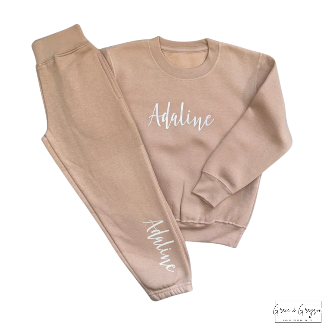 Personalised Warm Taupe Tracksuit