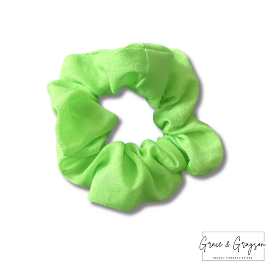 Lime Green Hair Scrunchie