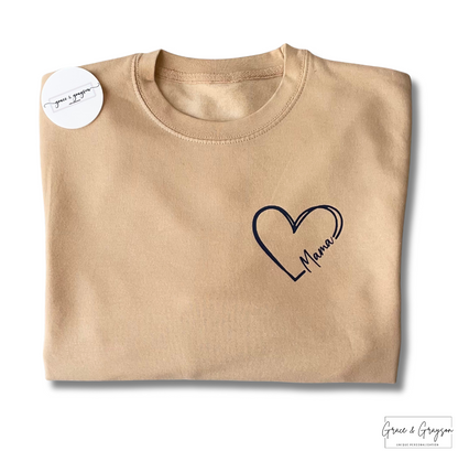 Adults Mama & Mini Heart Sweatshirt