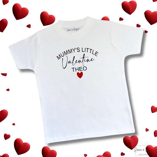 Personalised Mummy’s Little Valentine T-Shirt