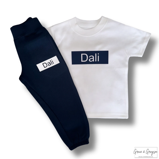 Name Bar T-Shirt & Joggers
