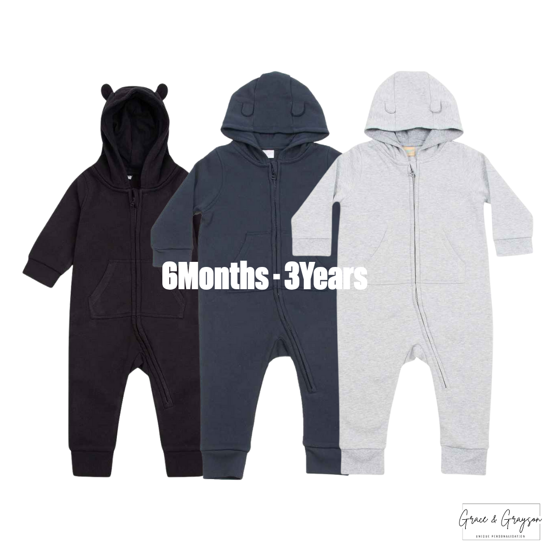 Personalised Triple Heart Onesie