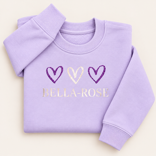 Personalised Heart Sweatshirt