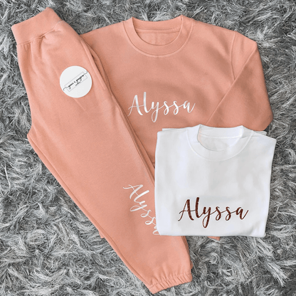 Personalised 3 Piece Dusty Pink Tracksuit