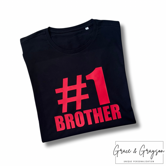 Personalised #1 Brother T-Shirt