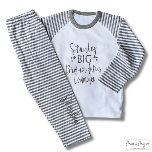 Personalised Big Brother Duties Pyjamas 