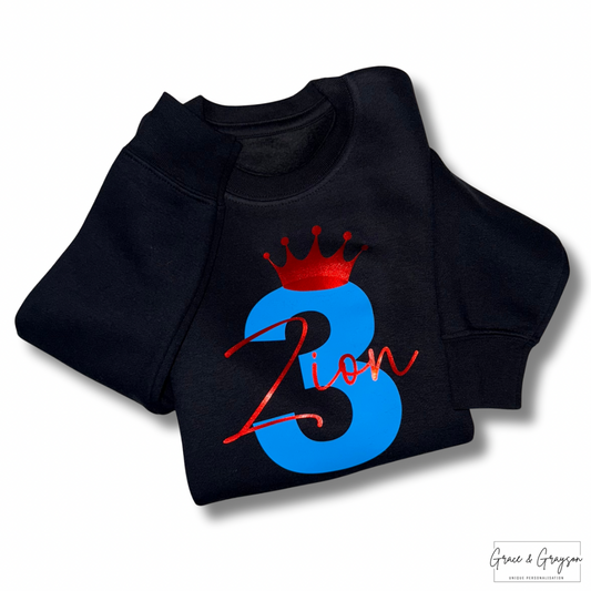Personalised Birthday Number Sweatshirt