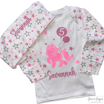 Personalised Birthday Unicorn Pyjamas