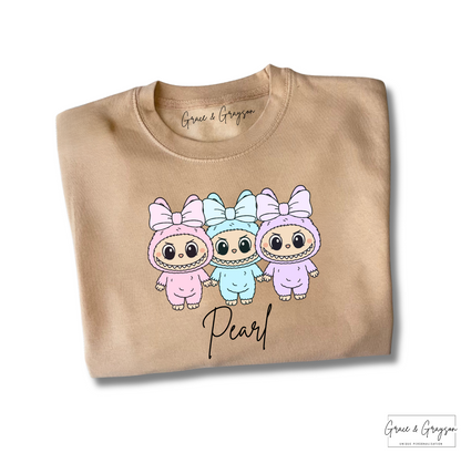 Personalised Cute Labubu Sweatshirt
