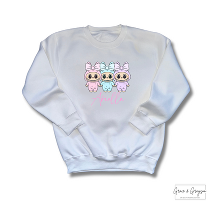 Personalised Cute Labubu sweatshirt
