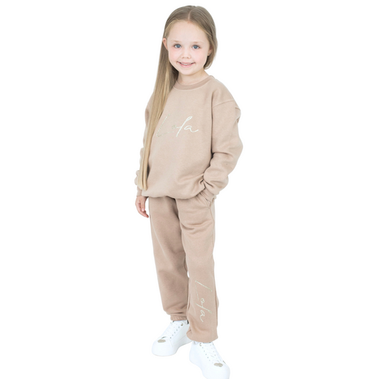 Personalised Warm Taupe Tracksuit