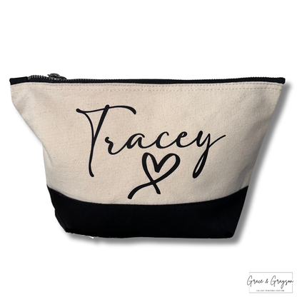 Personalised Heart Accessory Pouch