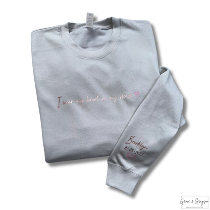 Adults I Wear My Heart On My Sleeve Sweatshirt