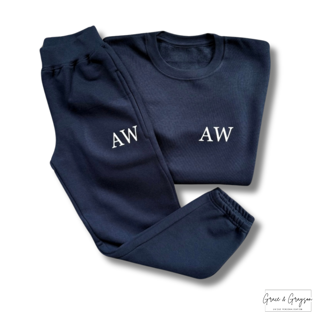 Personalised Initials Navy Tracksuit