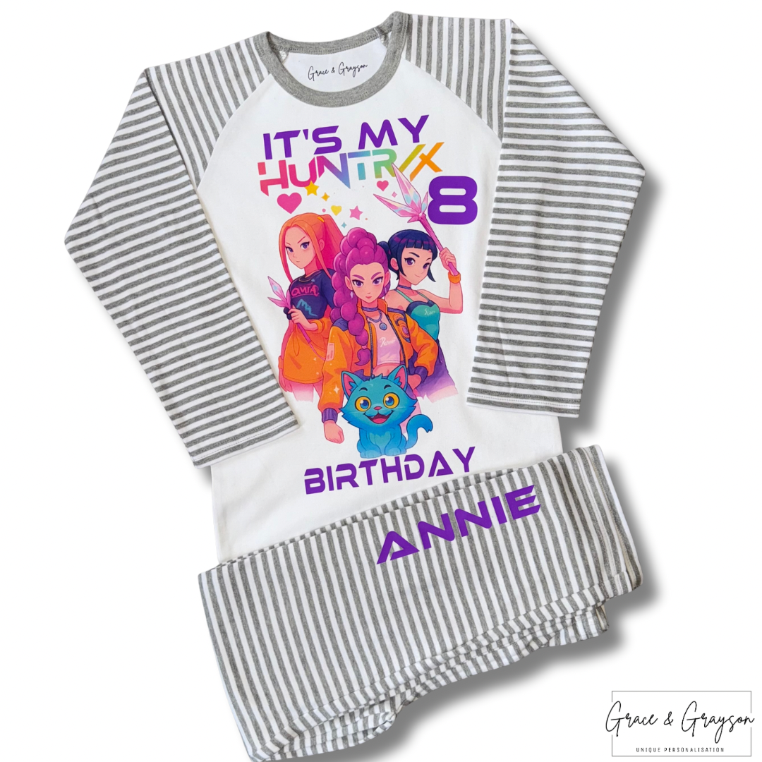 Personalised It's My Huntrix K-pop Demon Hunters Birthday Pyjamas