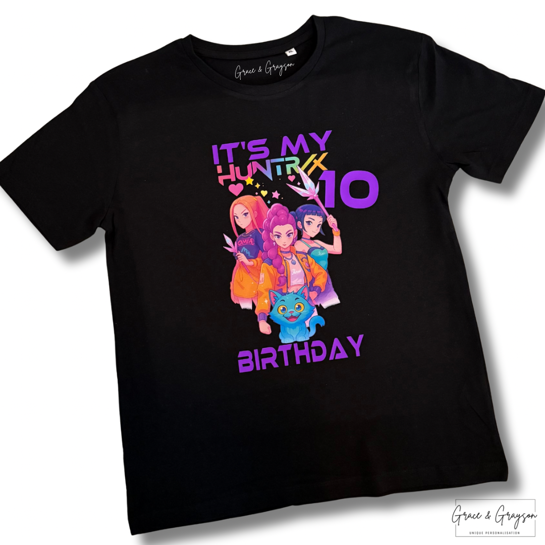 Personalised It's My Huntrix K-pop Demon Hunters Birthday T-Shirt