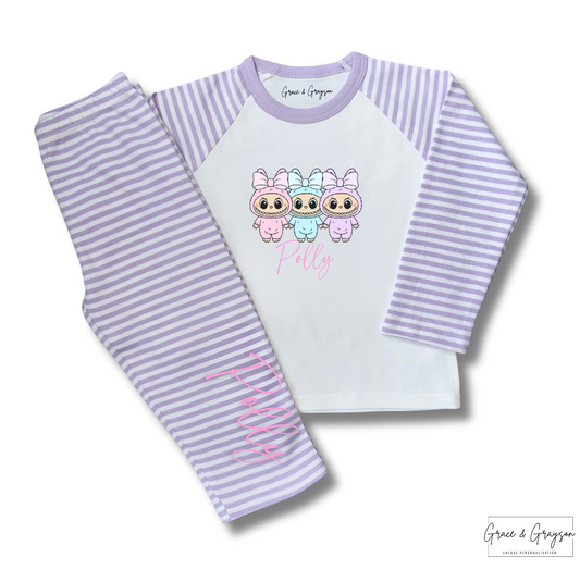 Personalised Labubu Bow Pyjamas 