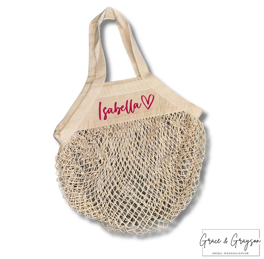 Personalised Mini Mesh Bag