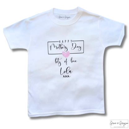 Personalised Mother's Day Lots of love T-Shirt