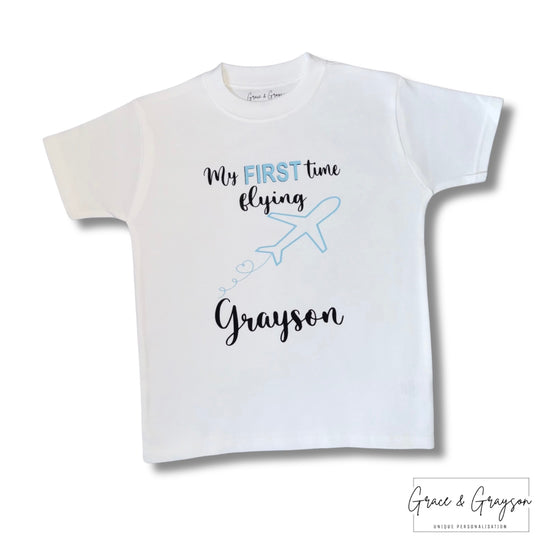 Personalised My First Time Flying T-Shirt