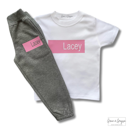 Name Bar T-Shirt & Joggers
