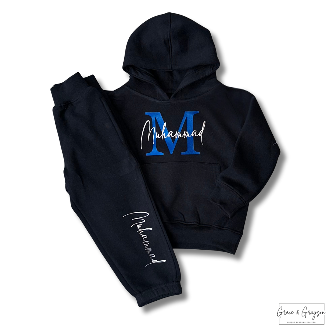 Personalised Name & Initial Hoodie Tracksuit 