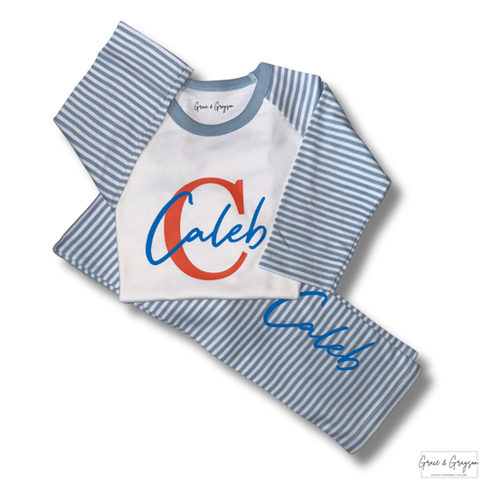 Personalised Name & Initial Pyjamas