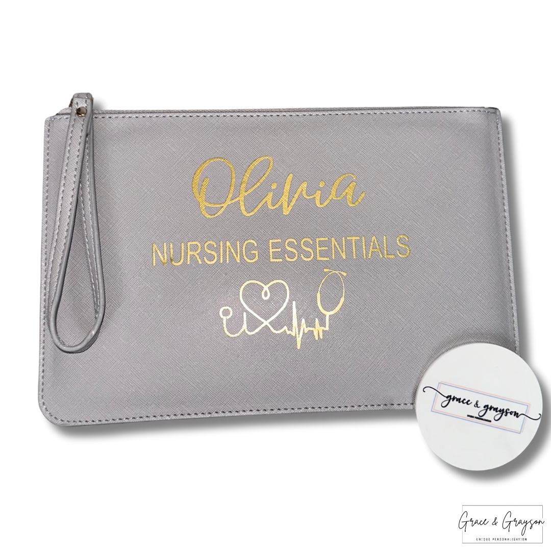 Personalised Nursing/Midwife Essentials Accessory Pouch