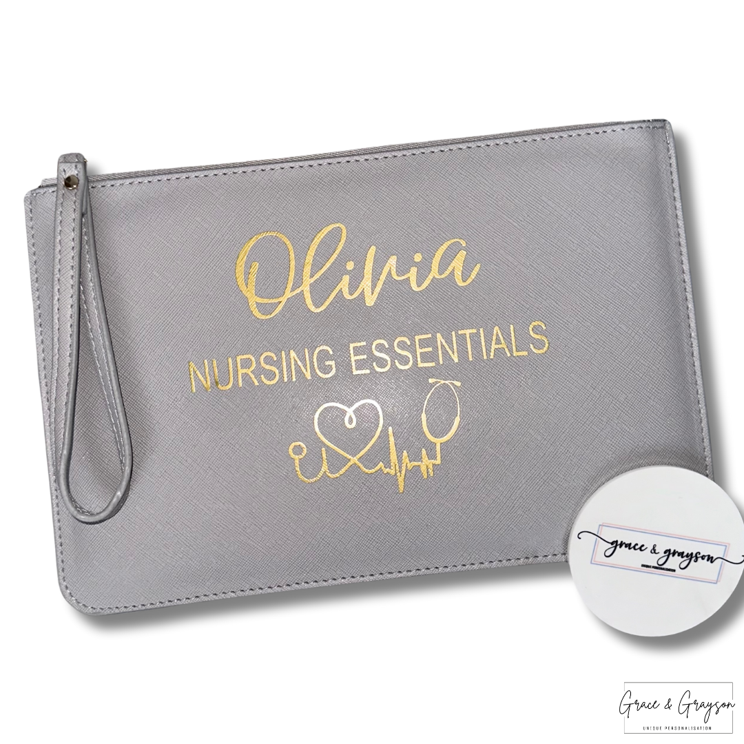 Personalised Nursing/Midwife Essentials Accessory Pouch