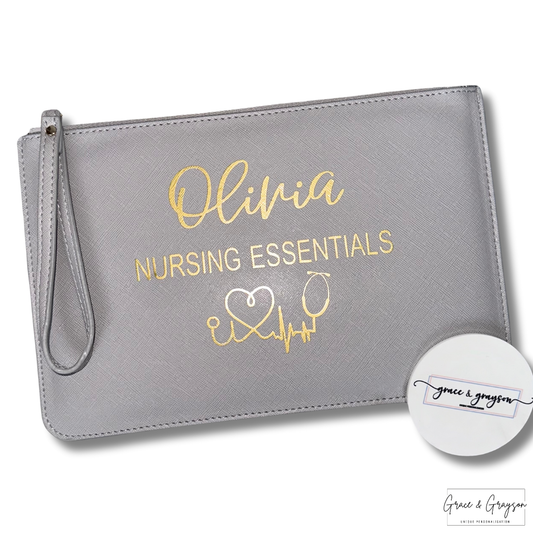 Personalised Nursing/Midwife Essentials Accessory Pouch