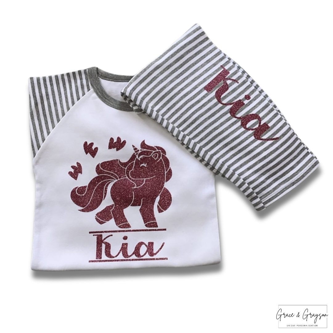 Personalised Unicorn Pyjamas Girls
