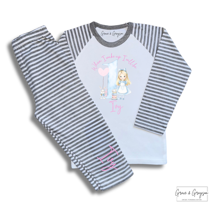 Personalised When I Wake Up Wonderland Birthday Pyjamas 