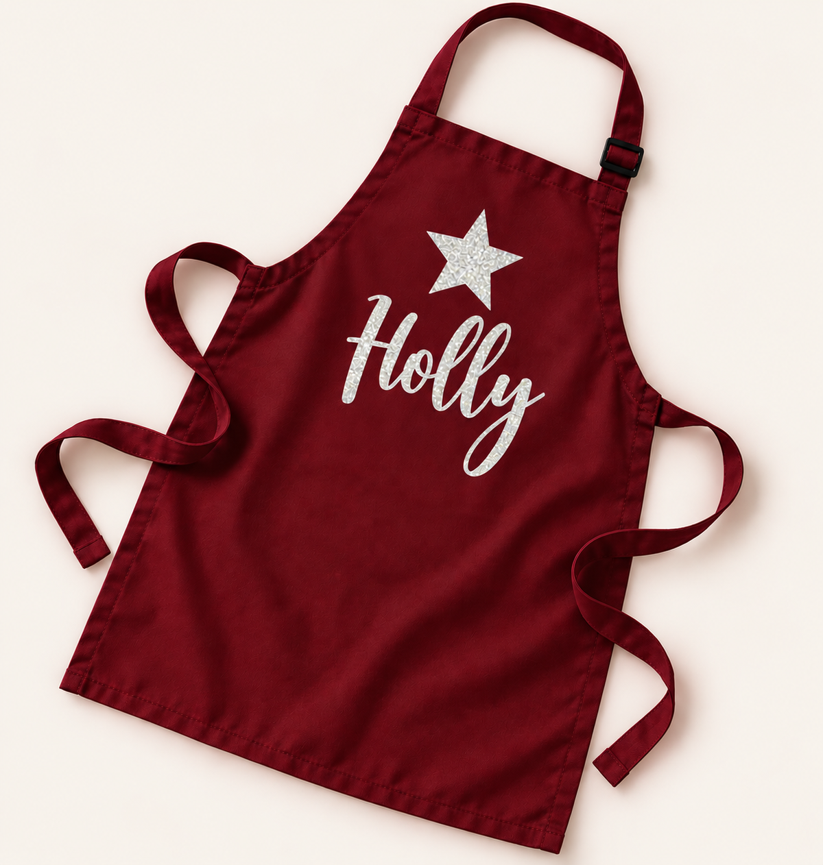 Personalised children’s Christmas apron for festive baking and creative play, Grace & Grayson