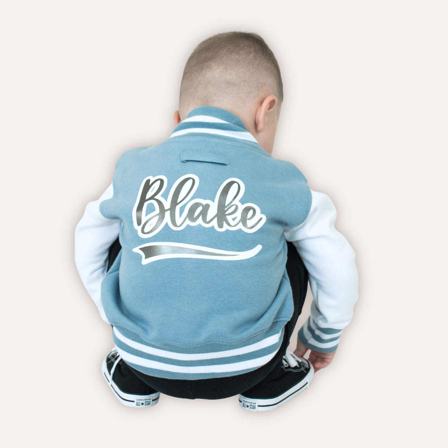 Personalised classic varsity jacket in multiple colours — Grace & Grayson