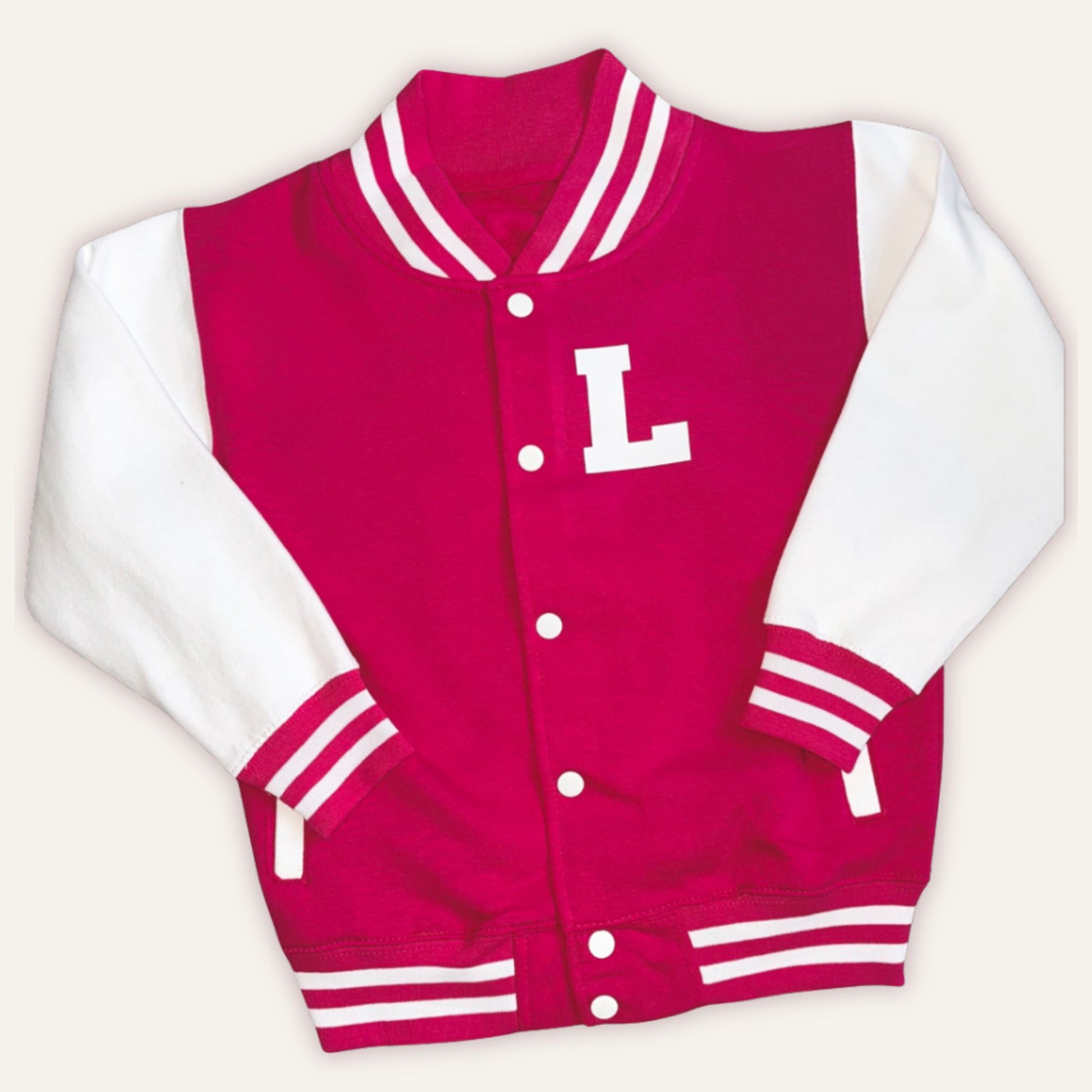 Personalised girls varsity jacket