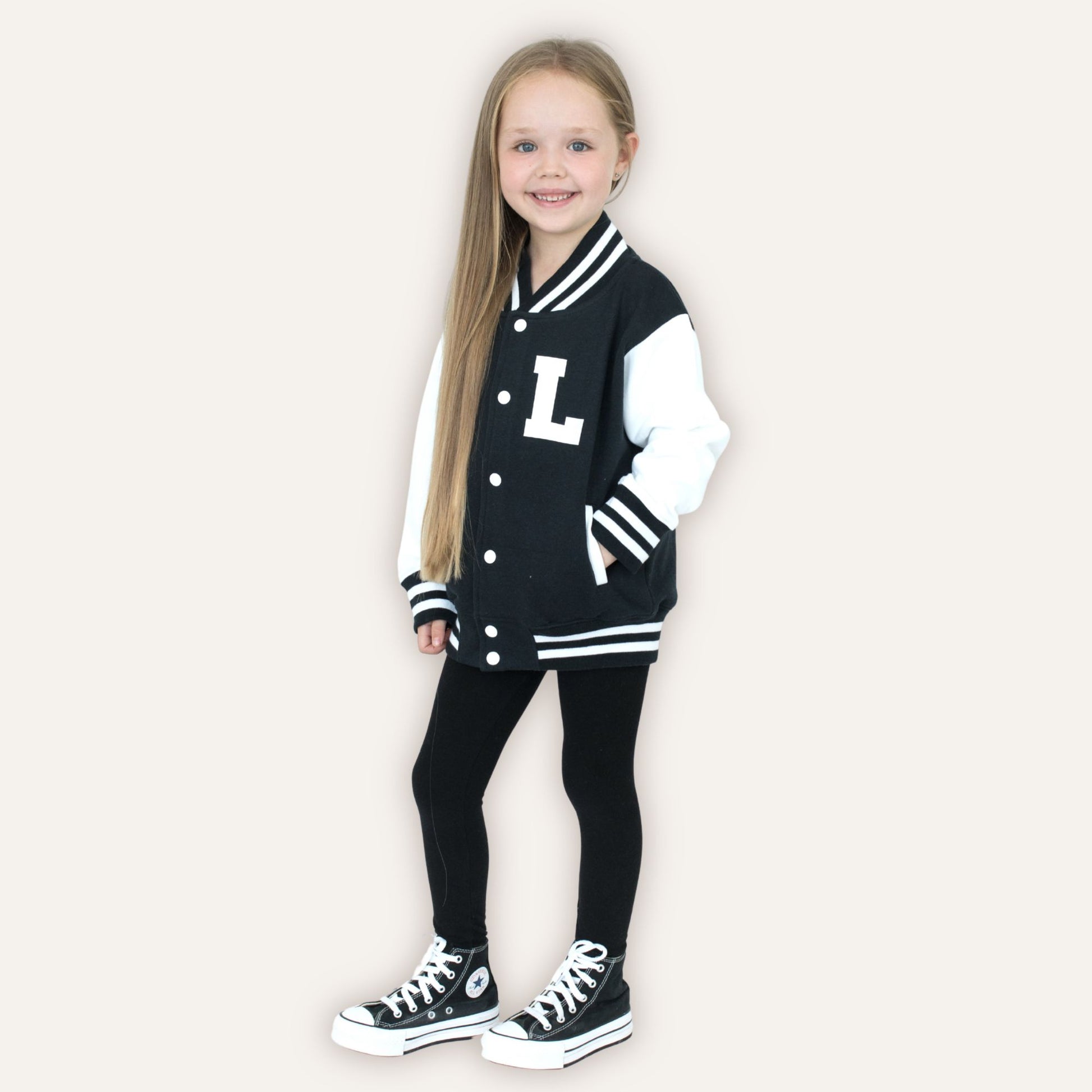 Personalised initial varsity jacket UK