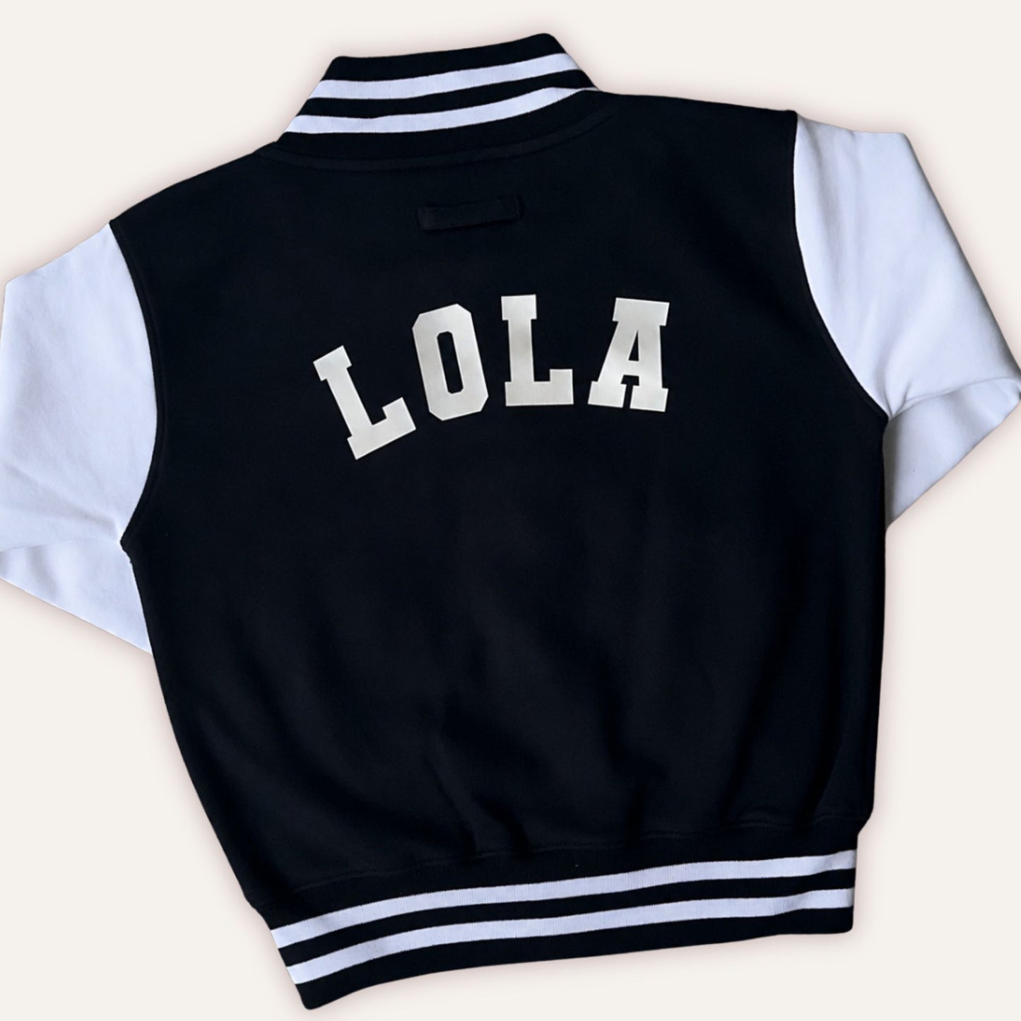Personalised mini varsity jacket