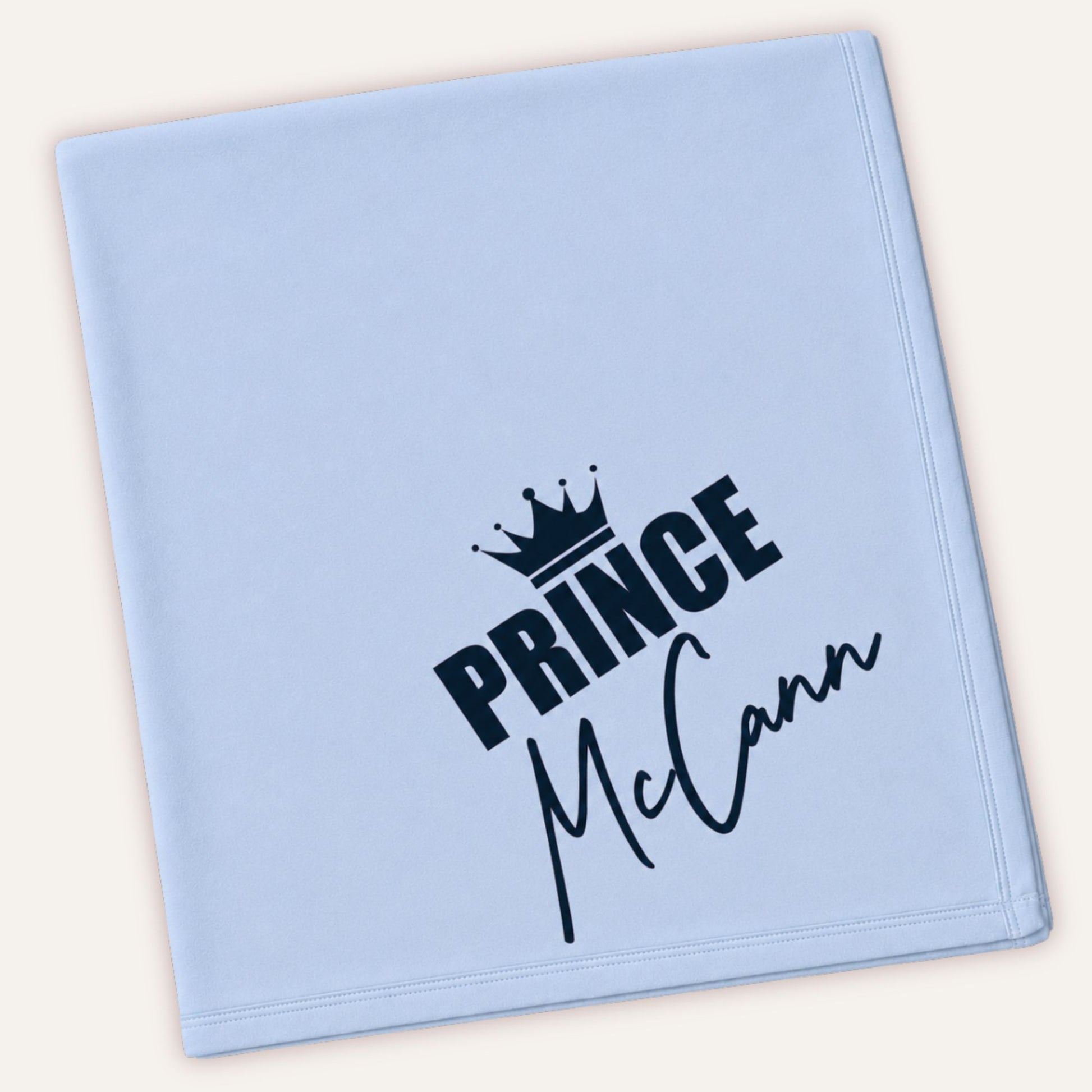 Personalised prince baby blanket gift – Grace & Grayson
