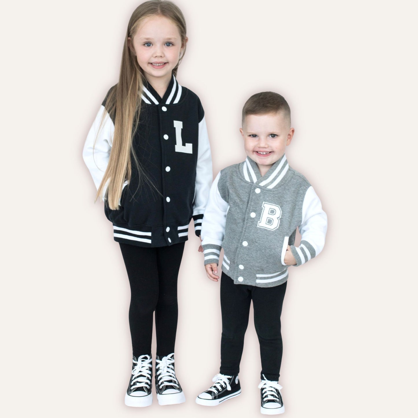 Personalised varsity jacket for girls and boys