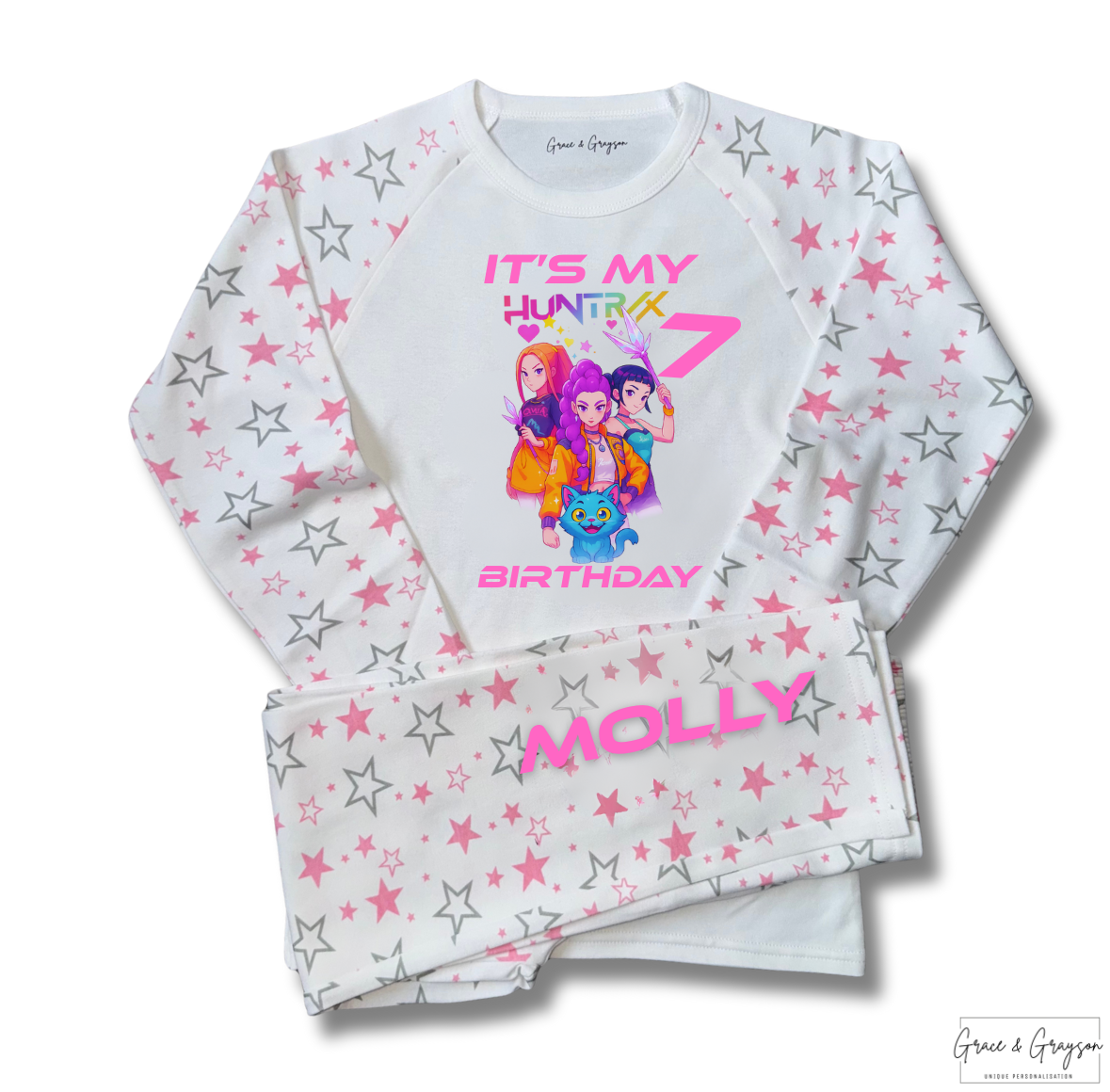 Personalised Huntrix It's My Birthday Pyjamas 