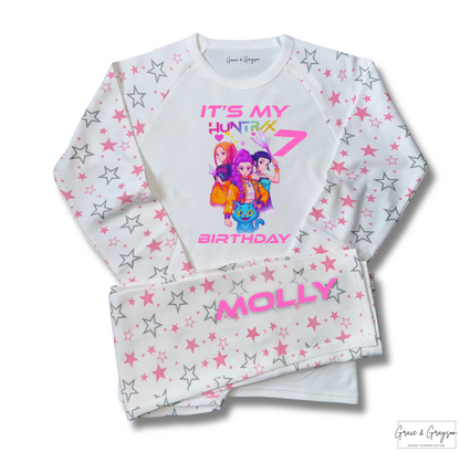 Personalised Huntrix It's My Birthday Pyjamas 